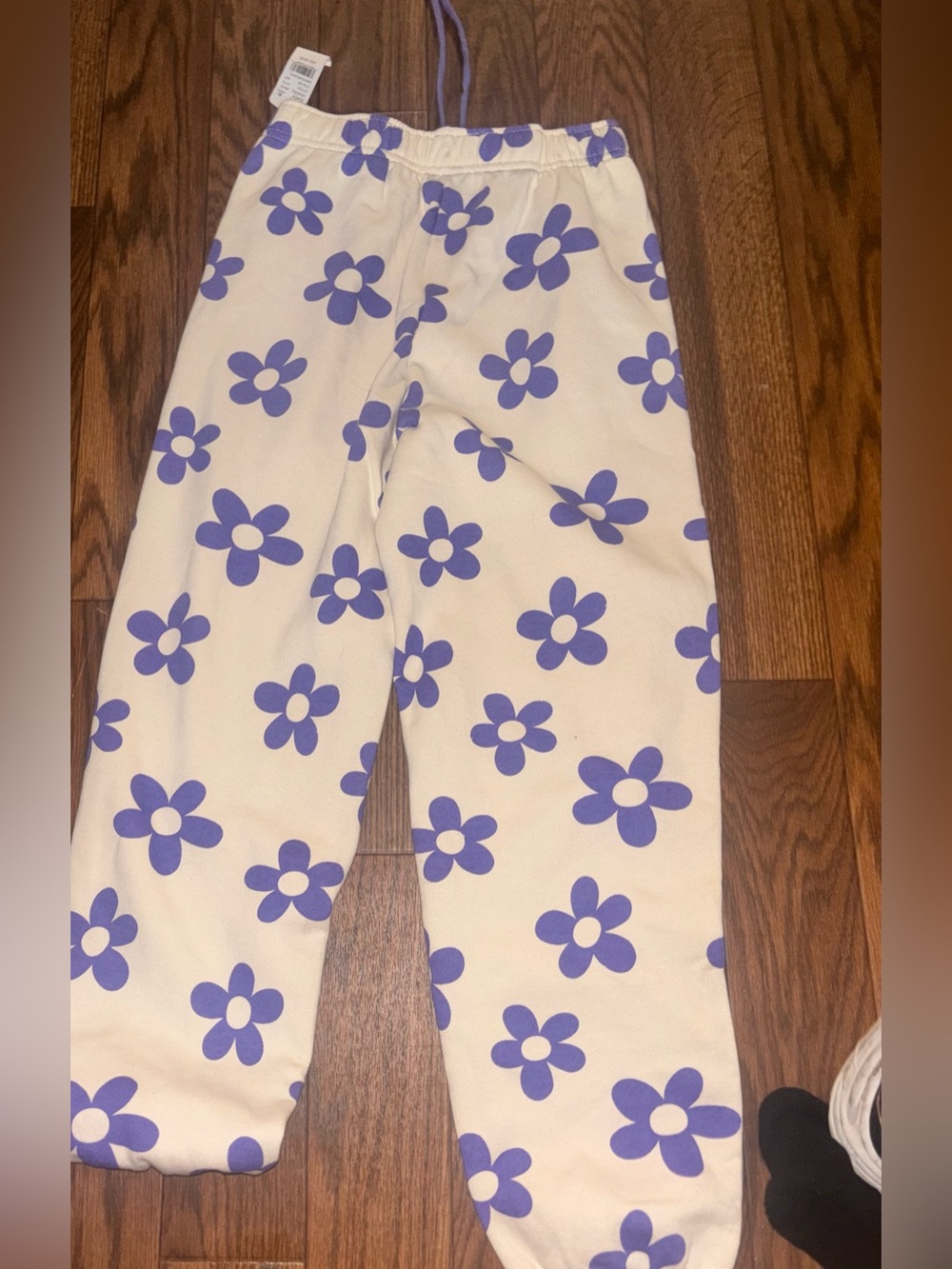 PacSun Women's Cream and Purple Joggers XS new with tags